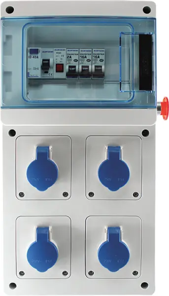 Coffret de chantier mono 4pc 2p+t 