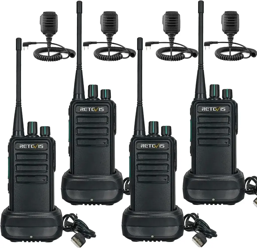  4 Talkie Walkie, PMR446 Robustes Talkie Walkie Professionnel,