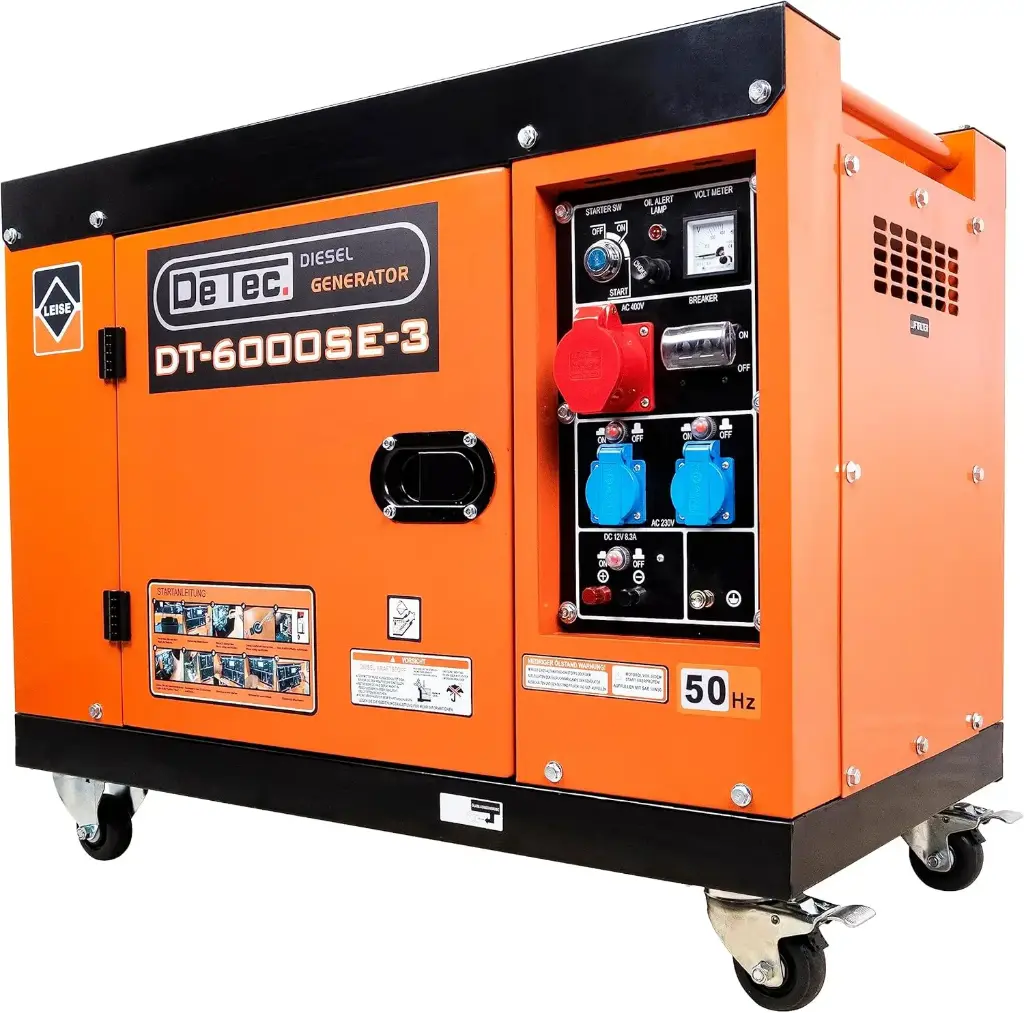 TOTAL Groupe Électrogène Diesel 5 kW Triphasé Démarrage Électrique TP450003 main image 1