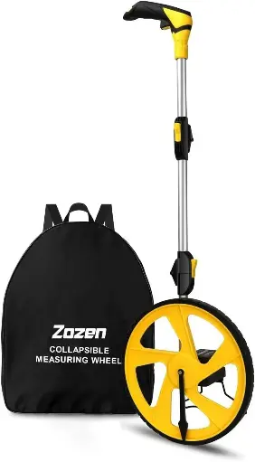 Jauge de distance pliable en 3 pièces - Jusqu'à 10 000 m - Avec sac de transport.